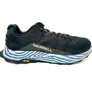 Merrell Moab Flight Trail Running Shoes Black Teal Purple Vibram Sole Mens 9
